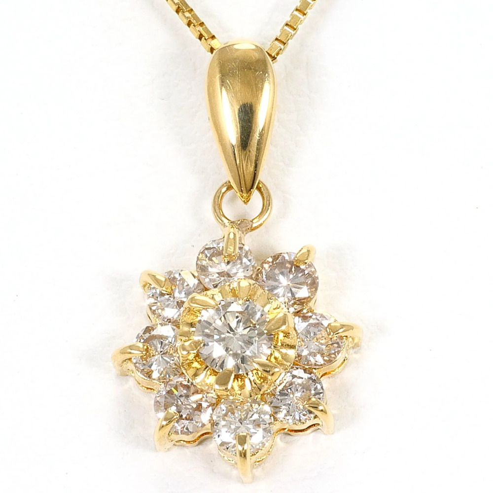 VINTAGE 18k Gold Diamond Necklace